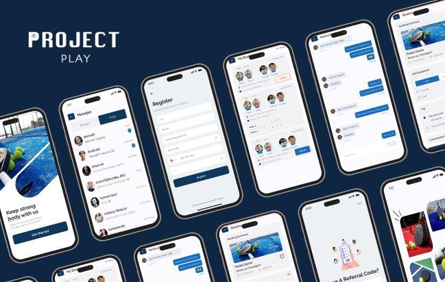 Project Play mobile app mockup